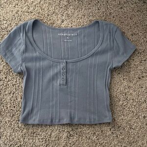 Aeropostale Blue Crop Top